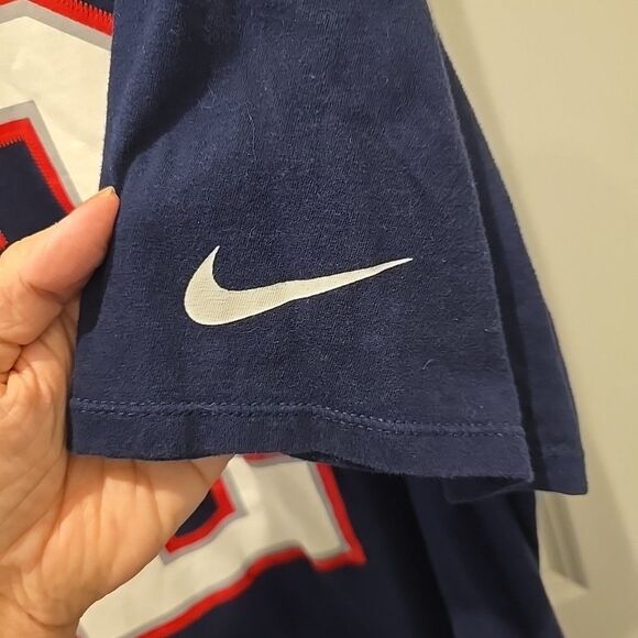 Nike T-Shirt Men's XL Navy Blue New England Patriots NFL Football Tom Brady #12 - Picture 2 of 6